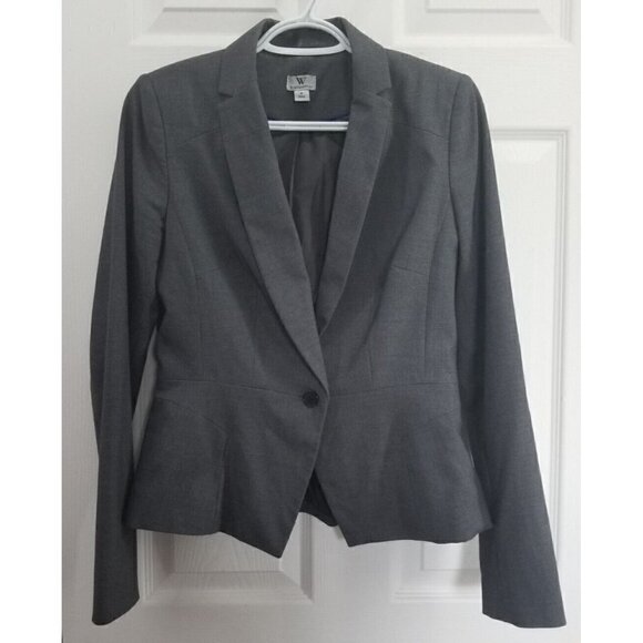 Worthington Gray Blazer Size 6 Flared - Picture 1 of 7